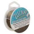 The Beadsmith Wire Elements Craft Wire – Tarnish Resistant, Soft Temper, Round, Vintage Bronze Color – 0.51mm, 24 Gauge, 20 Yard Spool – Jewelry Making, Wire Wrapping, Floral, & Other DIY Crafts