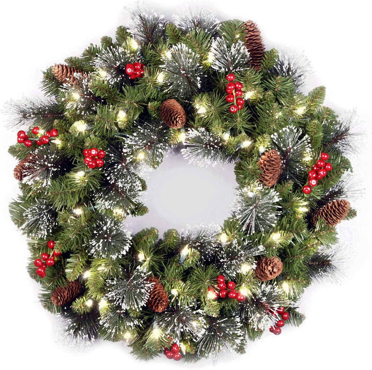national tree company 24in pre-lit crestwood spruce christmas, main product view