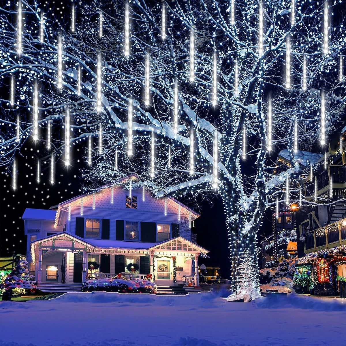 large meteor shower lights for christmas decorations outdoor, main product view