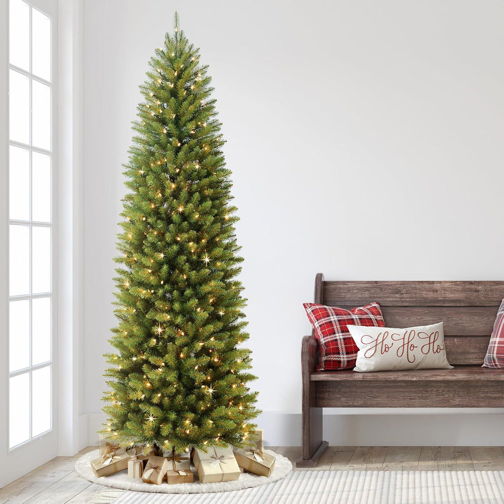 puleo international 7.5ft pre-lit fraser fir pencil christmas, package contents