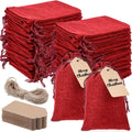 woanger 100 pcs drawstring burlap gift bags 4x6'', main product view
