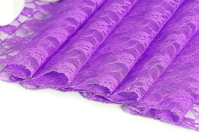 MDS Pack of 12 Wedding 12 x 108 inches Satin Table Runner for Wedding, Decorations for Birthday Parties, Banquets, Graduations, Engagements, Runners fit Rectangle, Round Table- Lavender