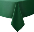Biscaynebay Textured Fabric Christmas Tablecloths 60x108 Inches Rectangular, Hunter Green Water Resistant Tablecloths for Dining, Kitchen, Wedding & Parties etc. Machine Washable