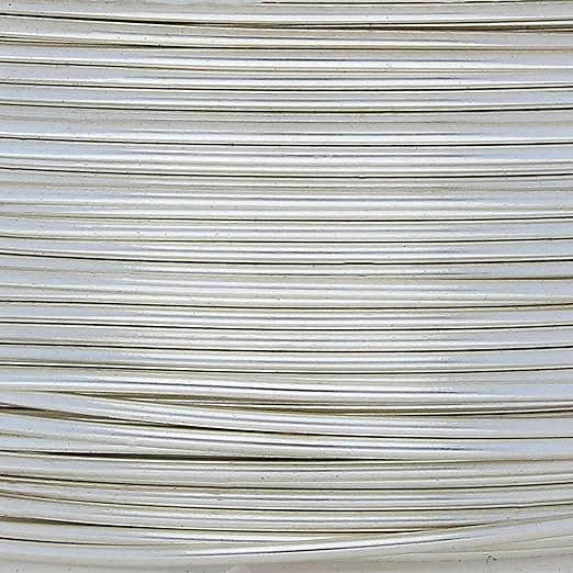 The Beadsmith Wire Elements Craft Wire – Tarnish Resistant, Soft Temper, Round, Silver Color – 1.3mm, 16 Gauge, 15 Foot Spool – Jewelry Making, Wire Wrapping, Floral, & Other DIY Crafts
