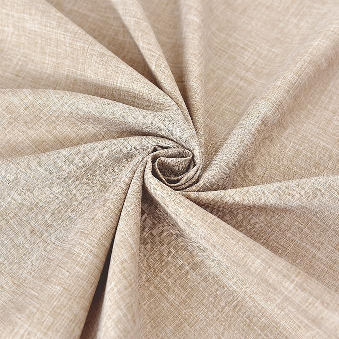 Fitable Beige Square Tablecloths 2 Pack, Linen Look Fabric Table Clothes, Rustic Holiday Table Covers for Kitchen Dining, Outdoor Picnic, Farmhouse (54 x 54 Inch)