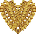 50pcs 1-1/2" Gold Satin Ribbon Bows Without Twist Ties for Gift Wrapping Packing Christmas Decoration (Gold)