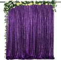 ShinyBeauty Purple Sequin Backdrop-Curtain 4FTx8FT, Photography & Photo Booth Background, Christmas Backdrop