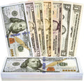 140 Pcs Kids Play Money Props Set, Educational Learning Toys, Counting Game Playset for Creative Play, Party Supplies & Stage Performance