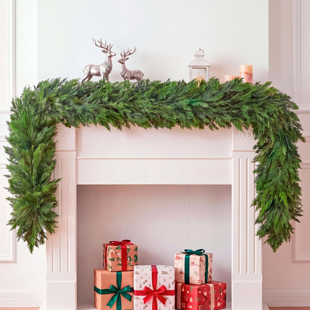 joyin 6 ft cedar christmas garland, realistic pine, main product view