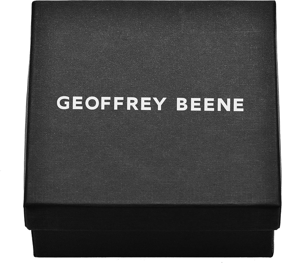 Geoffrey Beene Men's Braided Genuine Leather Bracelet with Stainless Stee...