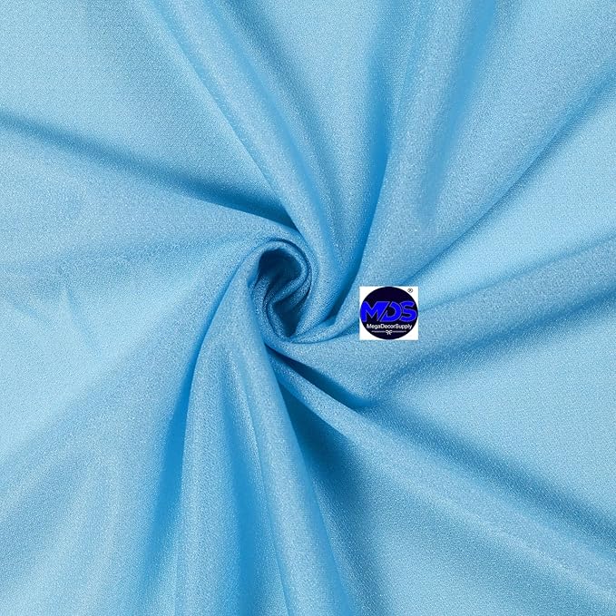 MDS 15 Pack 10ft Chiffon Table Runner 29 x 120 Inches Sheer Wedding Runner Romantic Rustic Table Runner for Wedding Decorations, Birthday Parties, Bridal Shower Party Arch Decor -Turquoise