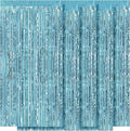 5 Pack Blue Fringe Backdrop 3.2ft x 8.2ft Foil Curtain Tinsel Foil Fringe Curtains Photo Booth Props for Mermaid Birthday Under The Sea Party Decorations Teal Blue Tinsel Backdrop Streamers (Blue)