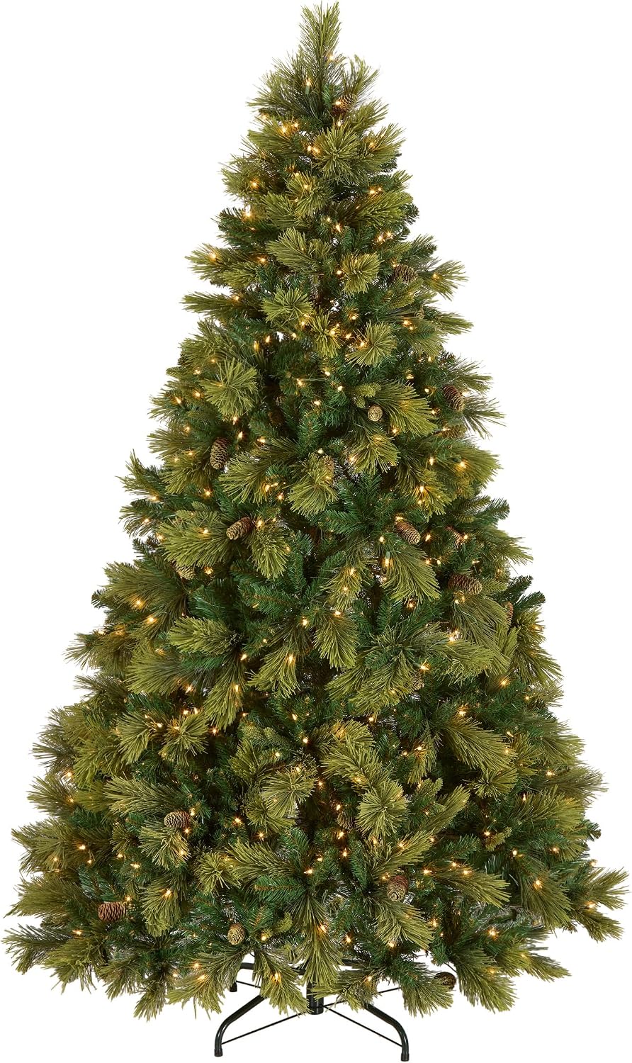 national tree company 7.5ft pre-lit carolina pine artificial, main product view