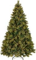 national tree company 7.5ft pre-lit carolina pine artificial, main product view
