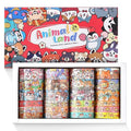 24 Rolls Colorful Cute Cartoon Animal Writable Washi Tape Set, Decorative Tapes for Scrapbooking and Journaling, Junk Journal Supplies, Bullet Journaling for Women Girl 8-15mm Wide 9.84ft Long/Roll