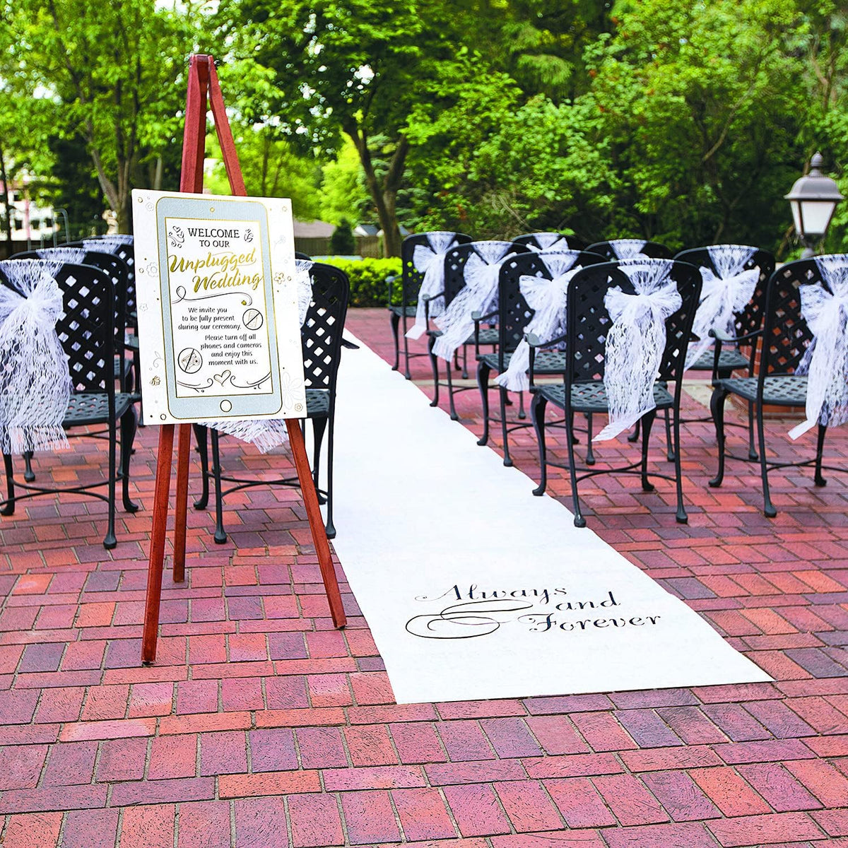 Fun Express Aisle Runner for Wedding Ceremony Outside
