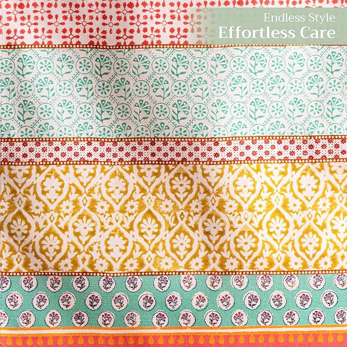 Maison d' Hermine Table Runner 100% Cotton Double Layer Table Runners 72 inches Long Decorative for Home Kitchen Dining Party Baby Shower Wedding Bridal Shower Spring Summer (Provence, 14.50" x 72")