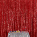 Poise3EHome 6FT x 8FT Sequin Photography Backdrop Curtain for Party Decoration, Red
