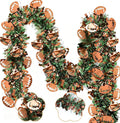 4Pcs Football Tinsel Garland Glitter Vine with Rugby for Football Party | Each 5.56 FT Glitter Hanging Metallic Foil Textured Vine with Rugby for Birthday Party Bowl Game Wall Decor