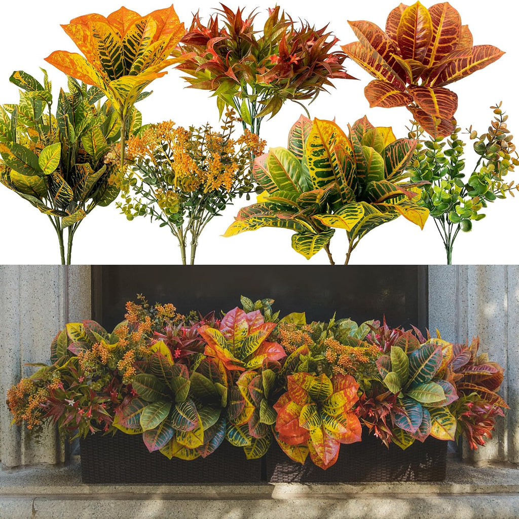 party joy 12 bunches artificial fall flowers, fake, main product view