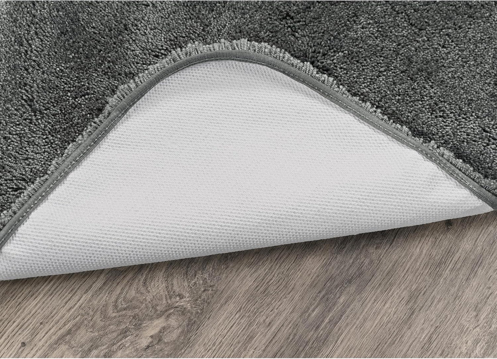 garland rug finest luxury dark gray 22 in. showing dimensions