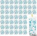 50 PCS Artificial Floating Beads for Centerpieces Vases, Blue 8+3mm String Beads for Wedding Party Faux Pearl String for Decorating, String Pearls for Crafts Vase Filler