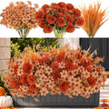 15 bundles artificial mums for outdoors, faux mums, main product view