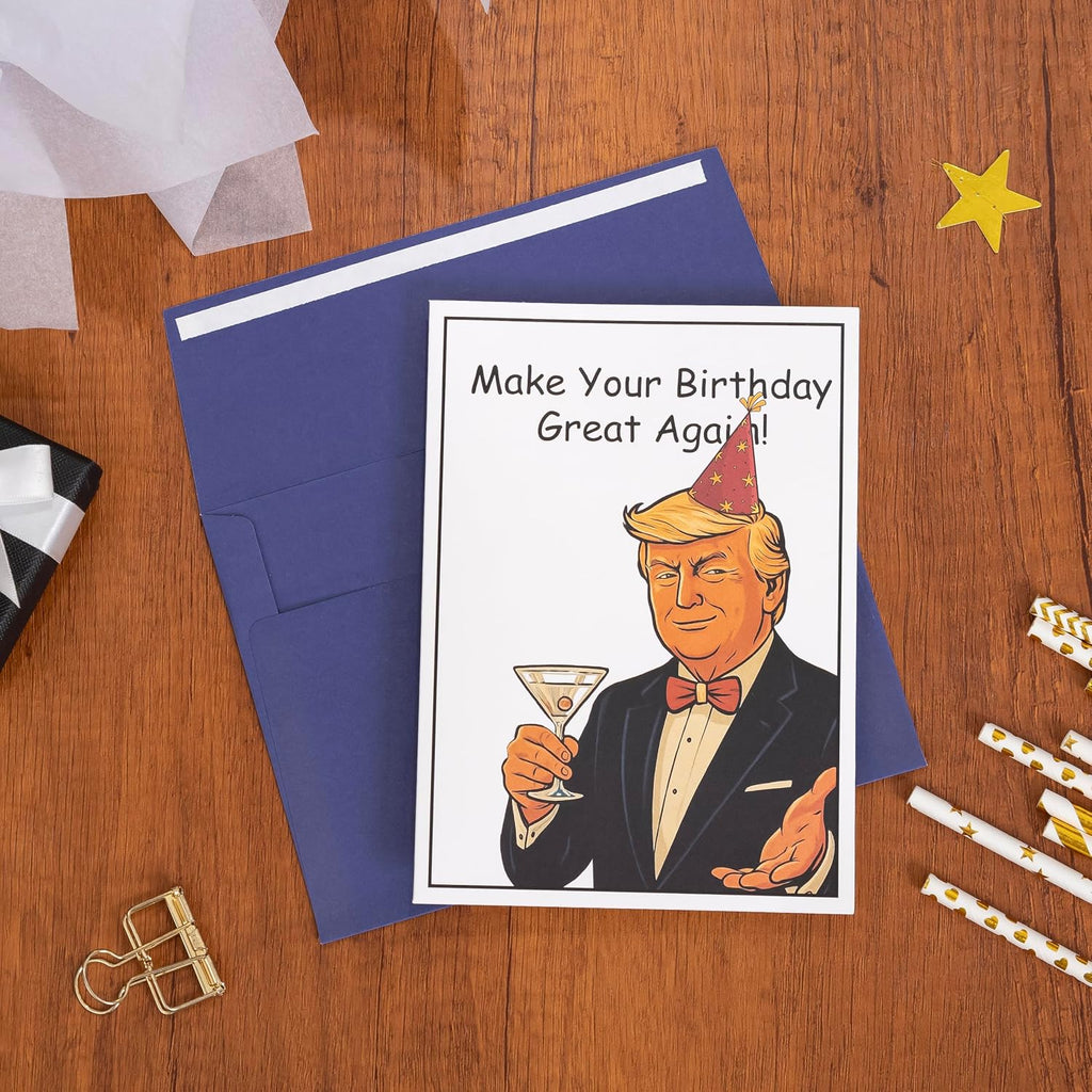Crisky Funny Birthday Gift Bag for Men with Funny Birthday Cards for Men Women Him Her, Blue Gift Bags Great for 30th, 40th, 50th, 60th Bday for Dad Boyfriend Best Friends Coworker