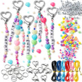 watinc heart keychain making kit - diy letter, main product view