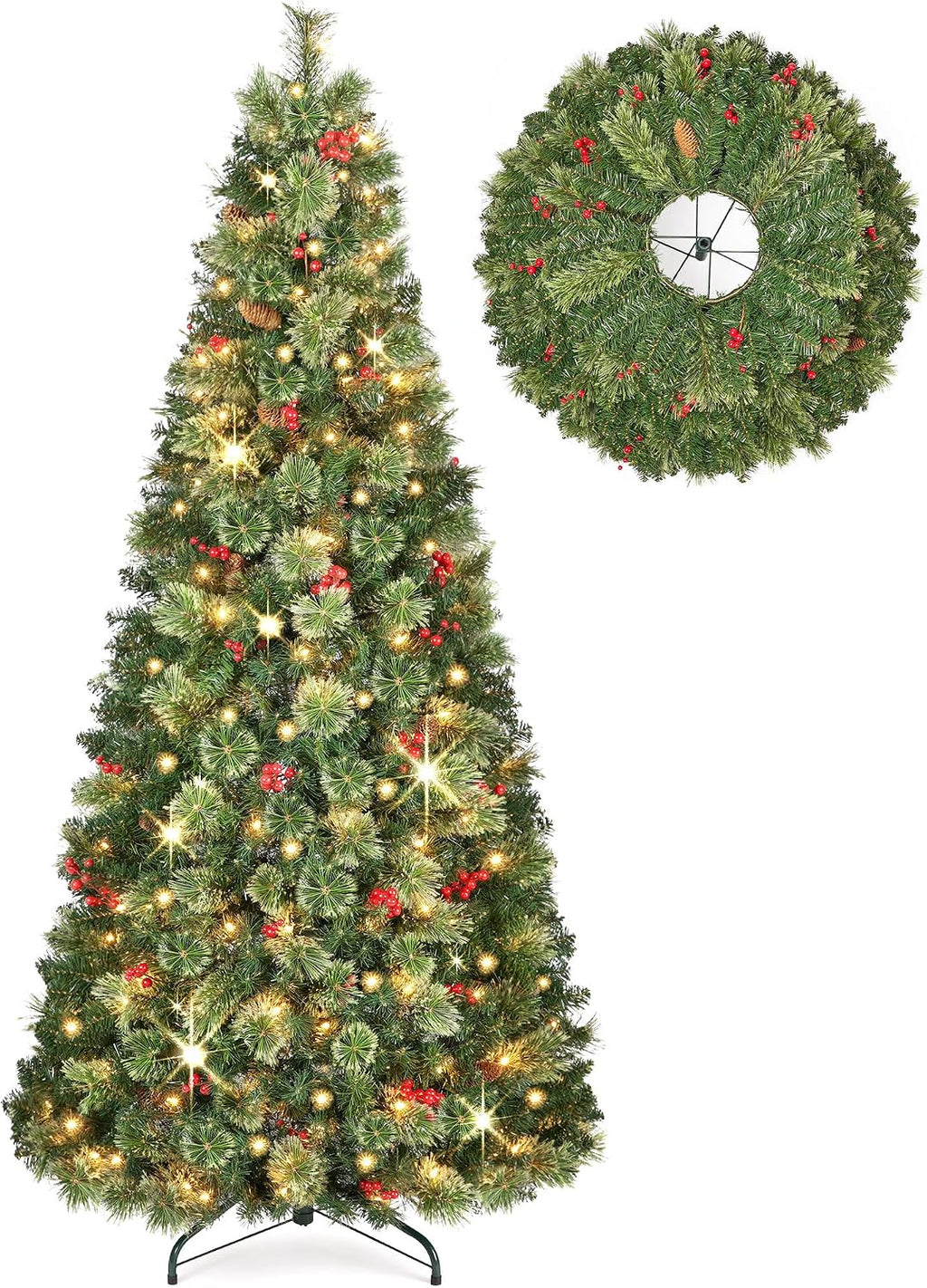 oasiscraft christmas tree, 6 ft prelit pop up, main product view