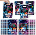 Video Game Party Favor Bags - 50Pcs Video Gaming Sweet Goody Candy Treat Gifts Bags, Game on Themed Party Decorations for Kids Gamers Players Birthday Gaming Events Supplies