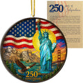 250 Anniversary USA Ornament, 2D Acrylic America Merchandise 250, Christmas in July Decorations, Christmas Decorations, USA 250th Anniversary, USA 250th Birthday Gifts