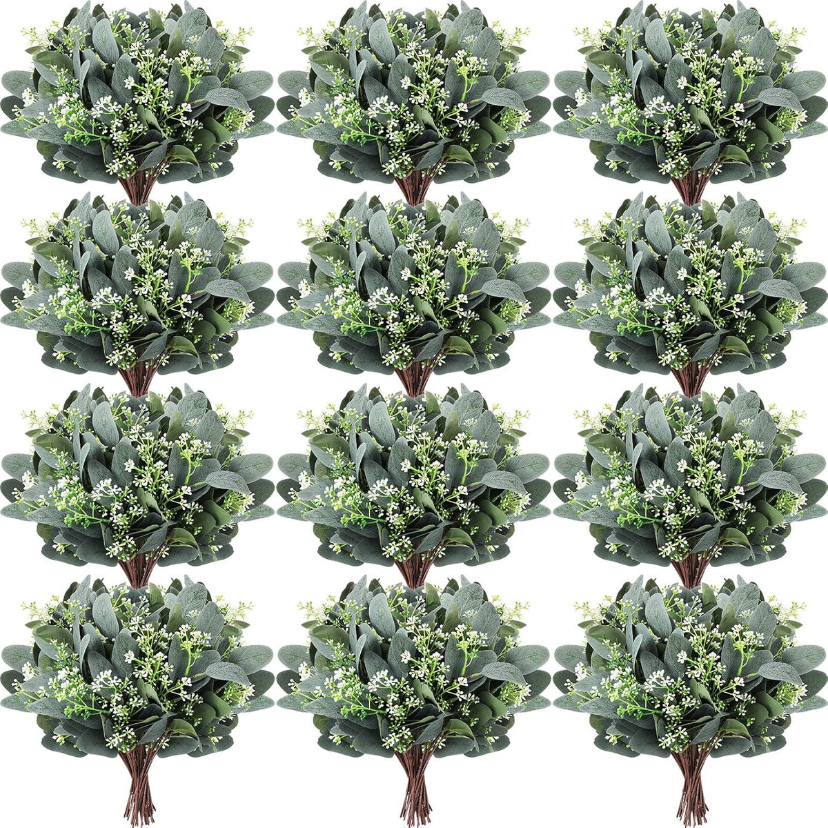 janinka 90 pcs artificial seeded eucalyptus stems mixed, main product view