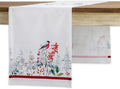 Maison d' Hermine Table Runner 100% Cotton Single Layer Table Runners 48 inches Long Decorative for Home Kitchen Dining Party Baby Shower Wedding Bridal Shower (Morzine, 14.50" x 48")