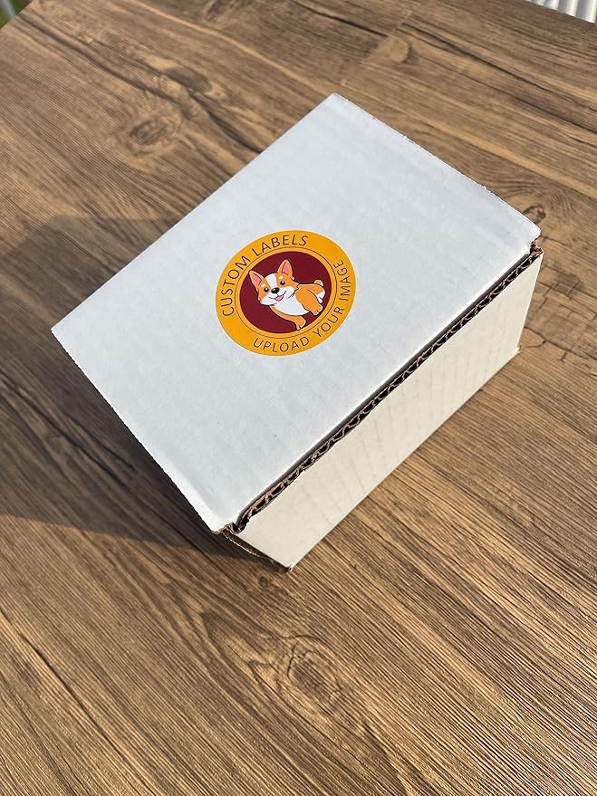 Custom Stickers Label Rolls, Build Your Own Stickers/Labels Any Design Premium Gloss BOPP Sticker, Personalized for Business Logo, Printed Sticker Labels 50+
