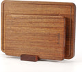 solid teak wood cutting board set one piece, main product view