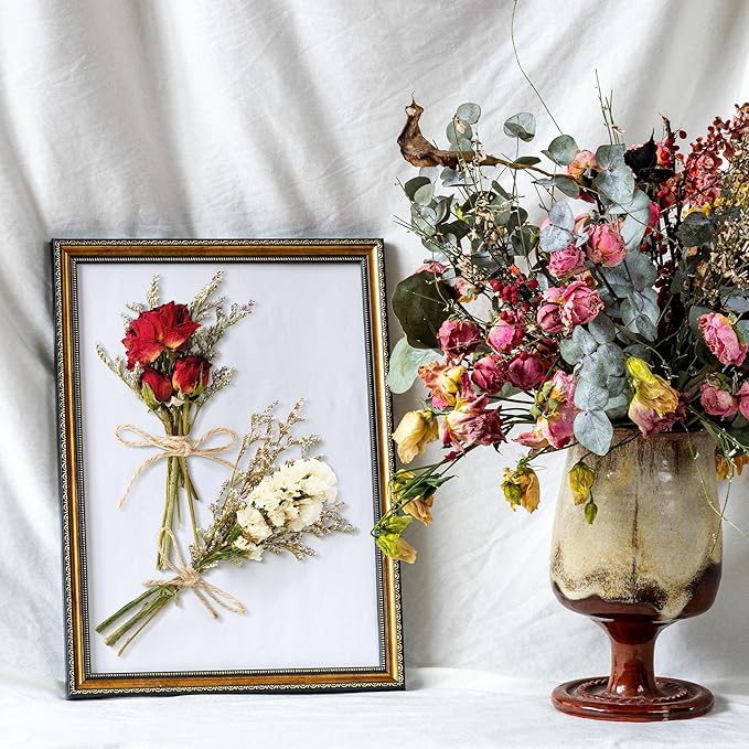 10/12/24 Pack Dried Flowers for Vase Various Mini Bouquet Dried Small Wildflowers Natural Real Flowers Bulk for Crafts DIY Wedding Decor (10, Classic Color1)