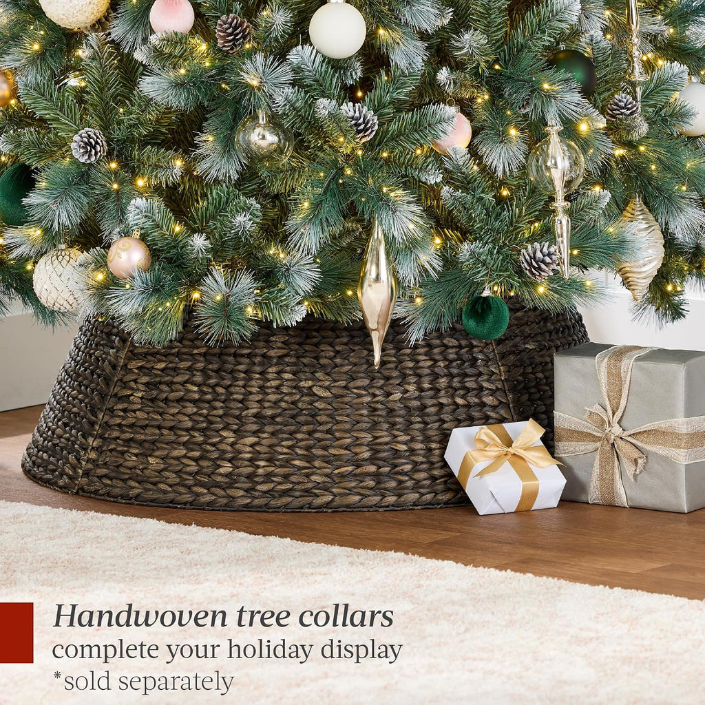 best choice products 7.5ft pre-lit scotch pine christmas, view 9