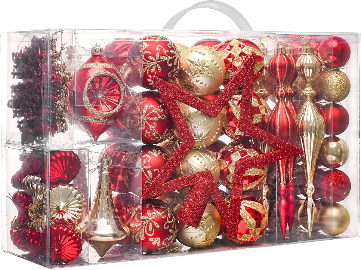 valery madelyn 100ct christmas tree decorations ball ornaments, main product view