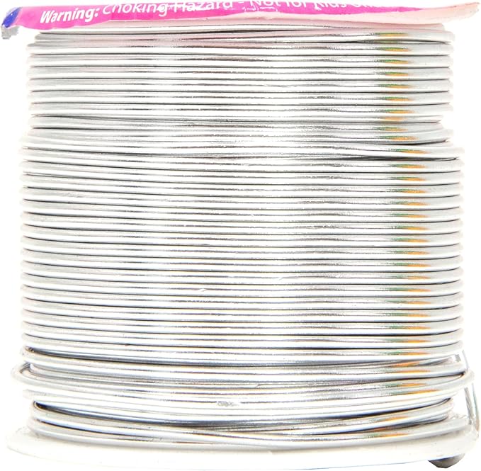 Mandala Crafts 16 Gauge Anodized Aluminum Craft Wire for Jewelry Making – 390 FT Colored Flexible Silver Copper Black Pink Ice Blue Red Wire - Bendable for Bonsai Armature Crafting Sculpting