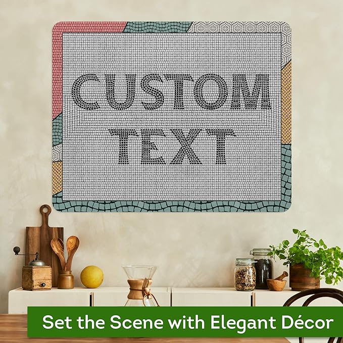 Custom Sign, Custom Street Sign, 11 Font Colors, 13 Font Styles, 4 Hole Options, 22 Sizes, 24x30 Inches, Rust Free DiBound, Fade Resistant, Made in USA by My Sign Center (Fauxsaic 2)