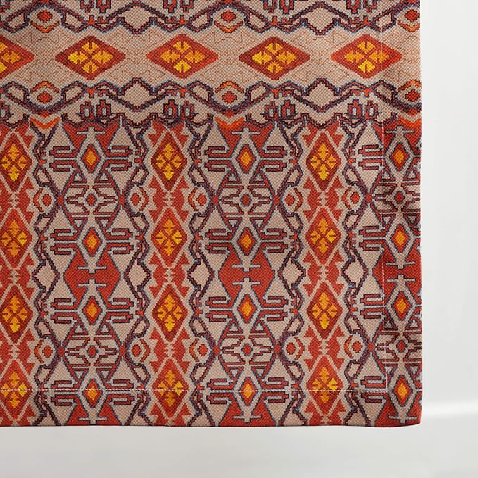 Maison d' Hermine Table Runner 100% Cotton Single Layer Table Runners 60 inches Long for Thanksgiving Christmas Decorations Home Kitchen Dining Party Wedding (Kelim - Prairie, 14.5" x 60")