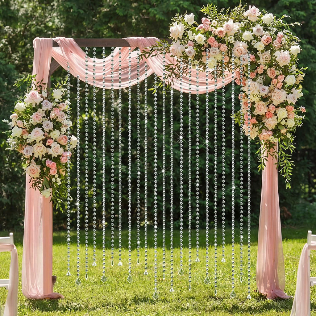 79 inch clear acrylic crystal garland strands, main product view