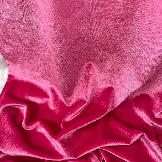Velvet Table Runner, 10ft Luxurious Wedding Reception Decorations Soft Velvet Fabric Table Linen Overlay for Party (20 x 120 inch, Hot Pink)