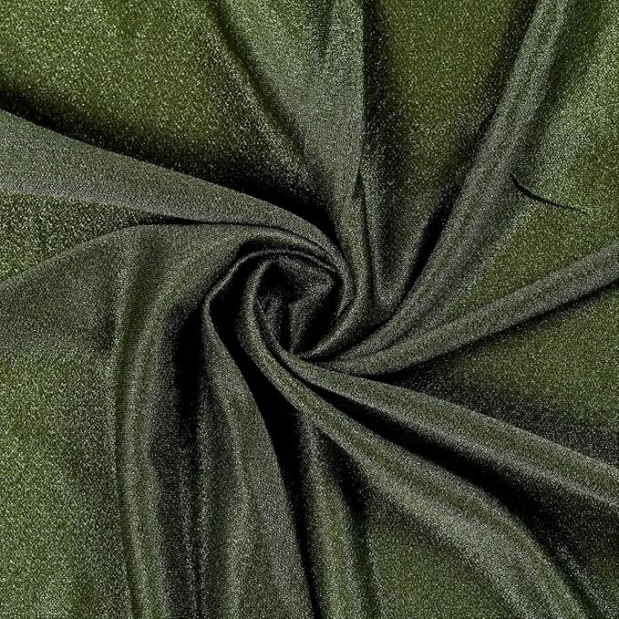 VDS Pack of 2 Panel (30 Inch X 20 Feet) Wedding Arch Draping Fabric Sheer Chiffon Fabric Drapery for Wedding Ceremony Reception Swag Backdrop Canopy Chuppah ARBO Altars Decoration (Olive)