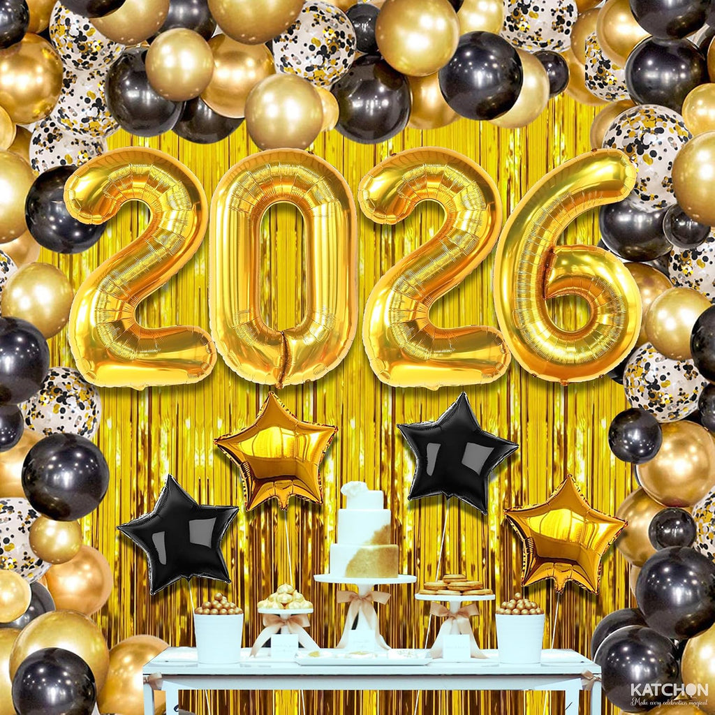 katchon set, pack of 86, new years eve on a desk or shelf
