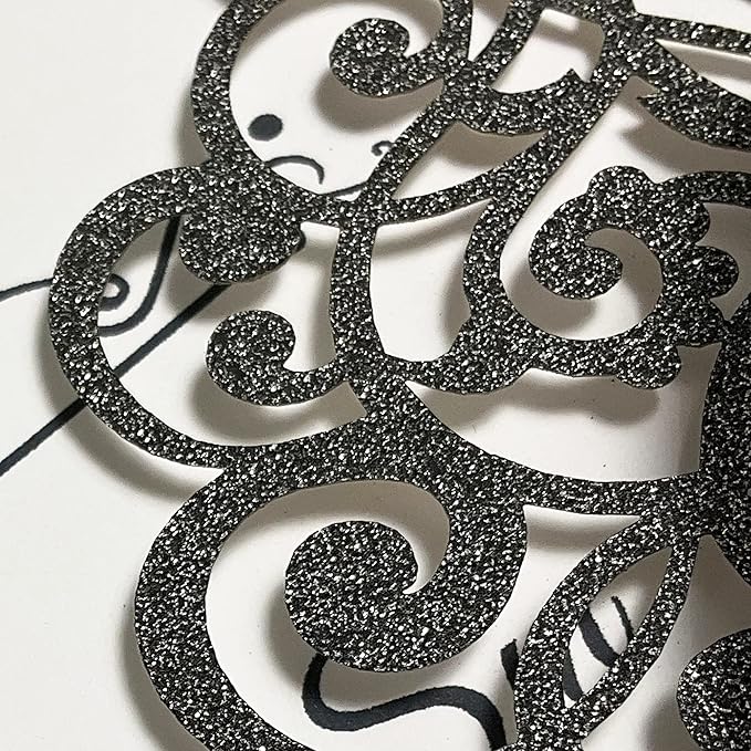 50Pcs Laser Cut Black Wedding Invitation With Glitter Envelopes And Ribbons Blank Personalized Card Invitaciones Para quinceañera Birthday Baby Shower Christmas Party Bridal Shower