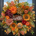 fall wreaths for front door 24 inch autumn, main product view