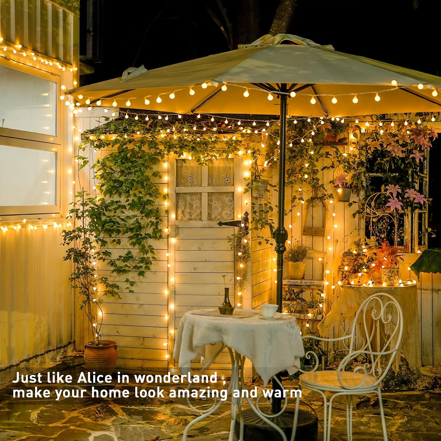 JMEXSUSS 100 LED Globe String Lights Indoor Bedroom, 33ft Classroom Lights | Connectable Warm White Christmas Lights Plug in with Remote, 8 Modes Hanging Fairy Lights Outdoor for Room Party Spring Home
