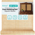 24" wide square weave rattan cane webbing roll, main product view
